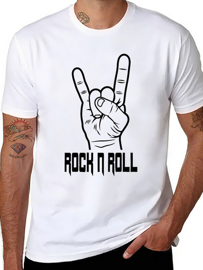 Camiseta Negra Rock n Roll