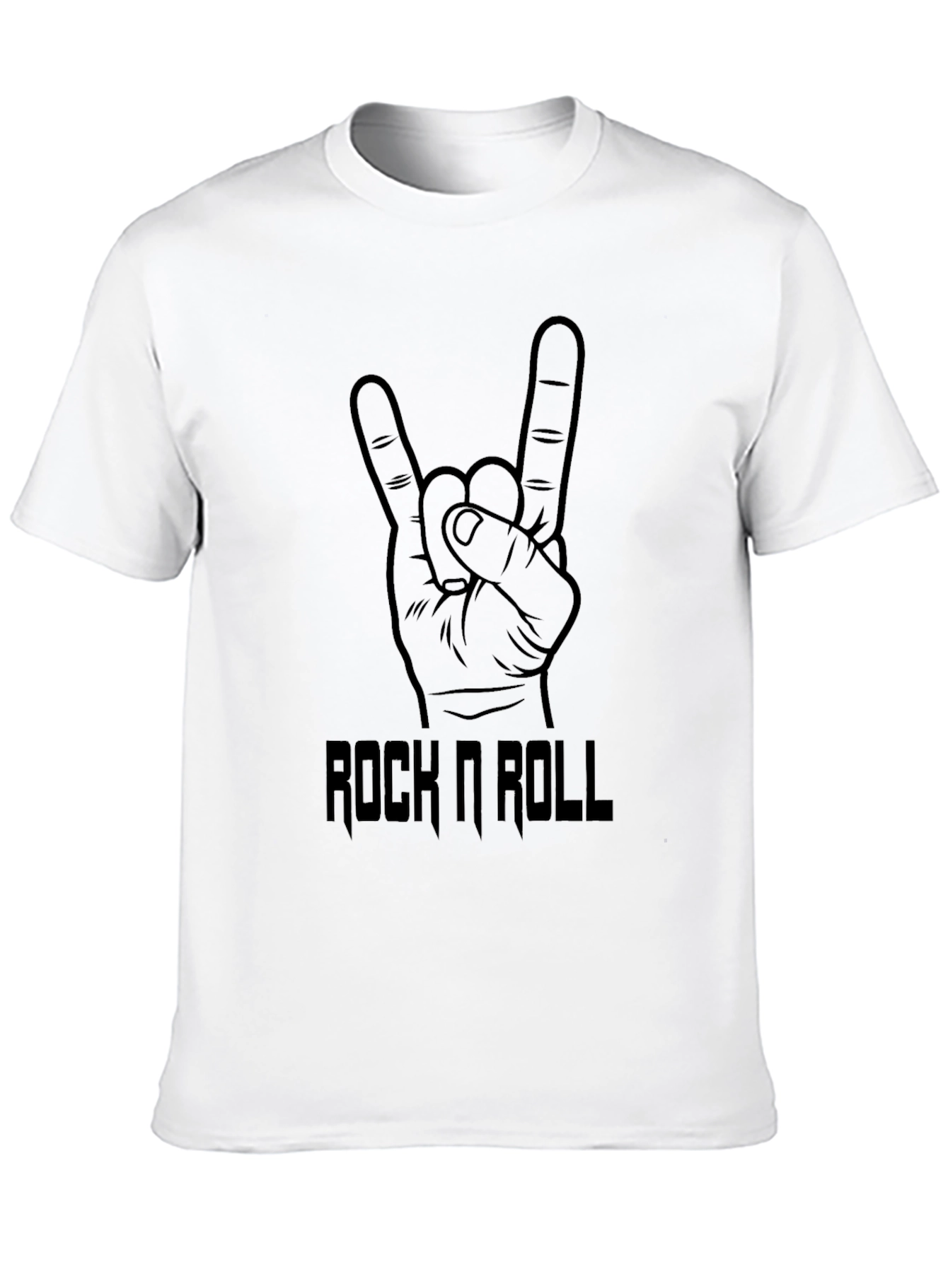 Camiseta Negra Rock n Roll