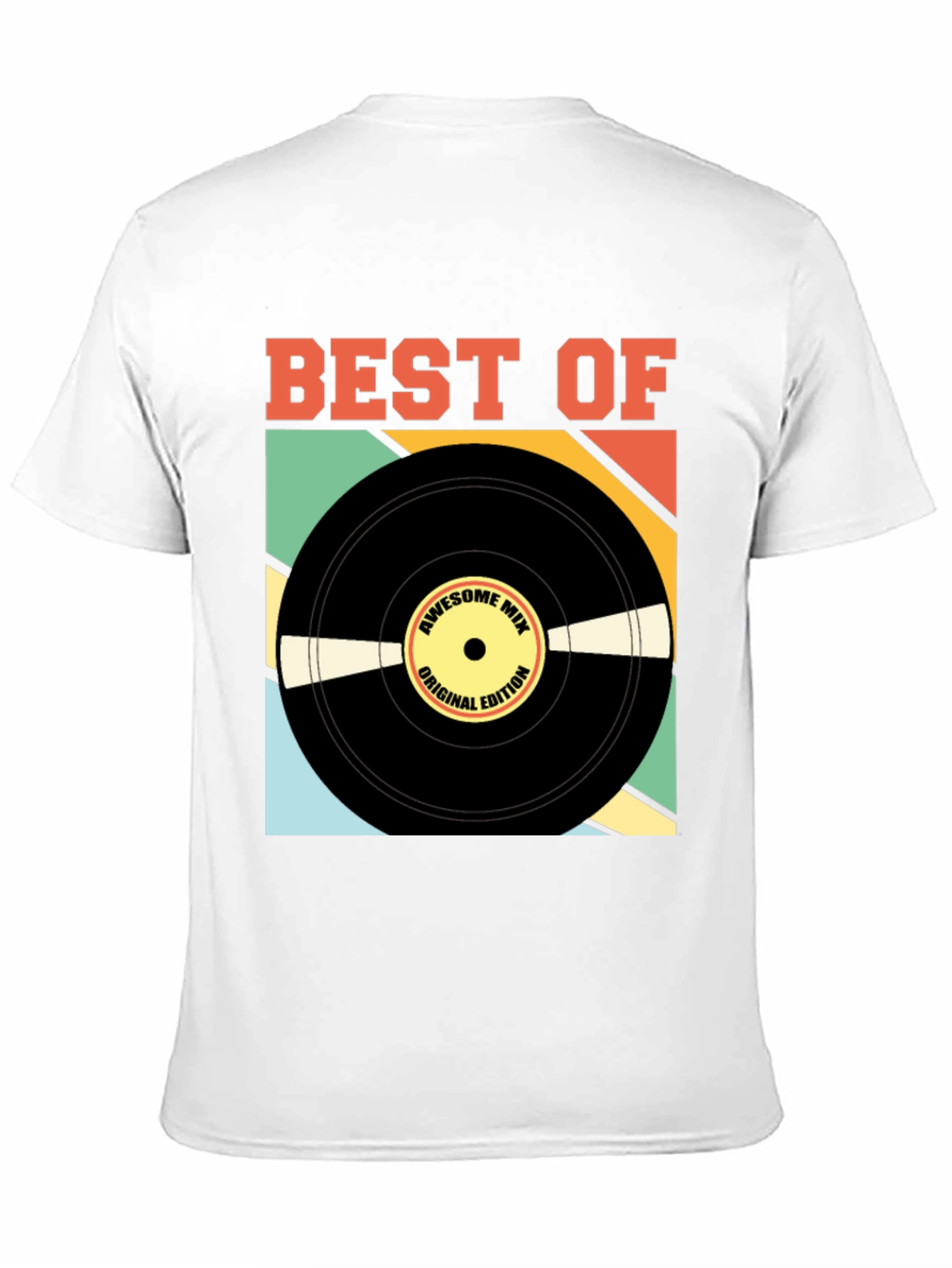 Camiseta Negra Best Of Edición Vinilo Retro