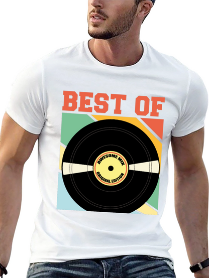 Camiseta Negra Best Of Edición Vinilo Retro