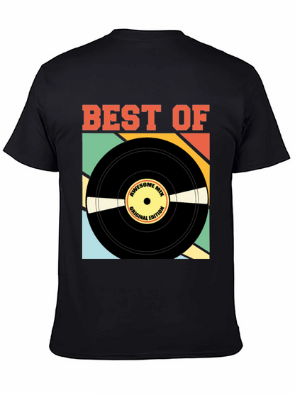 Camiseta Negra Best Of Edición Vinilo Retro