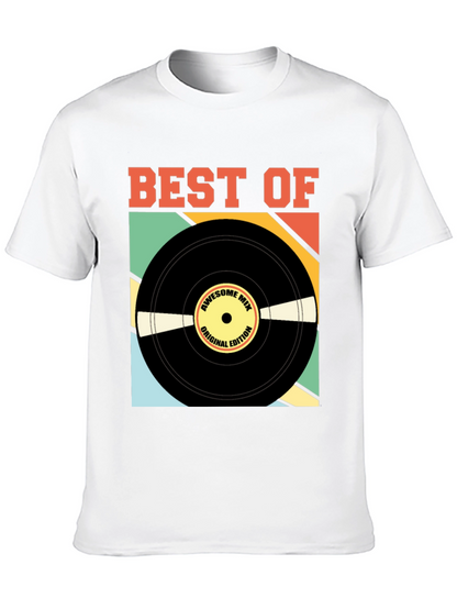 Camiseta Negra Best Of Edición Vinilo Retro