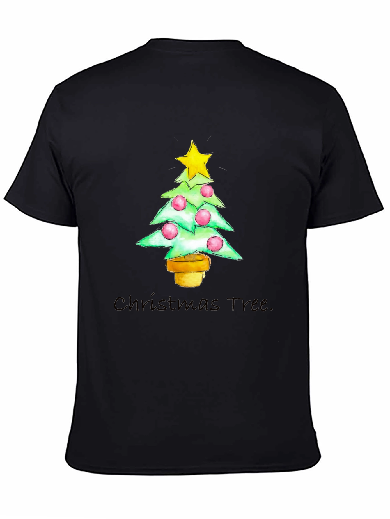 Camiseta Navideña Árbol con Estrella