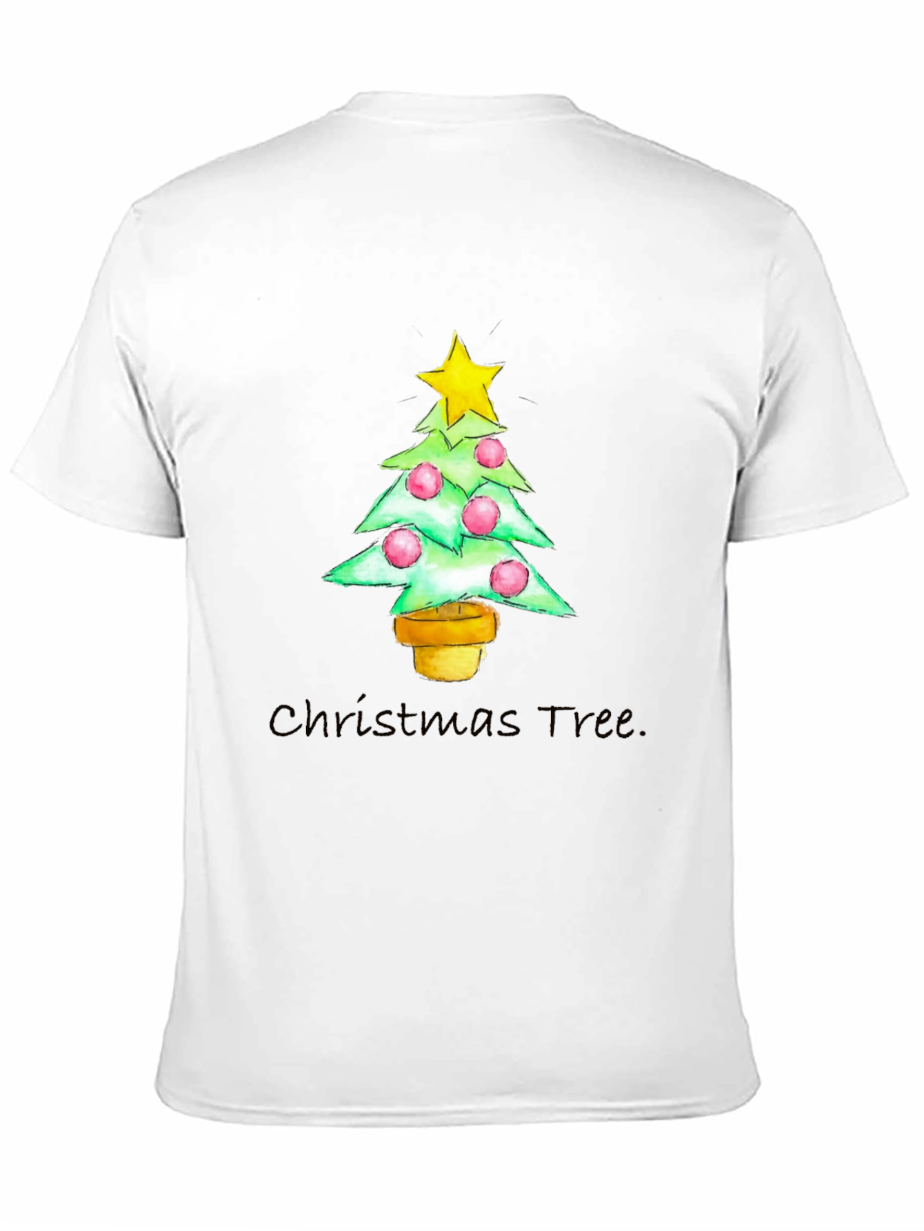 Camiseta Navideña Árbol con Estrella