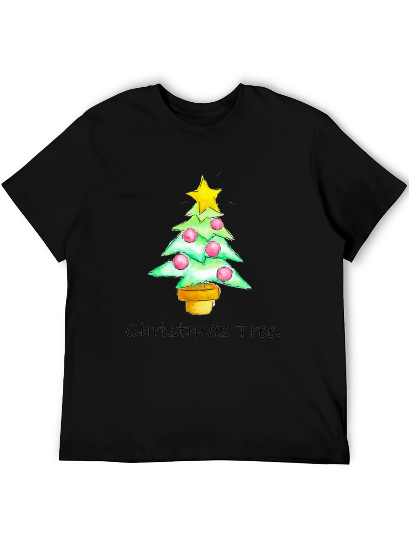 Camiseta Navideña Árbol con Estrella
