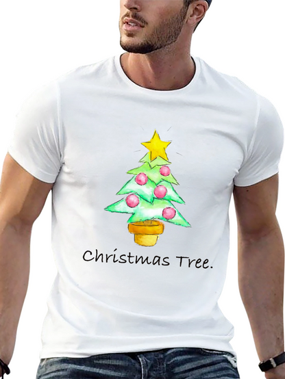 Camiseta Navideña Árbol con Estrella
