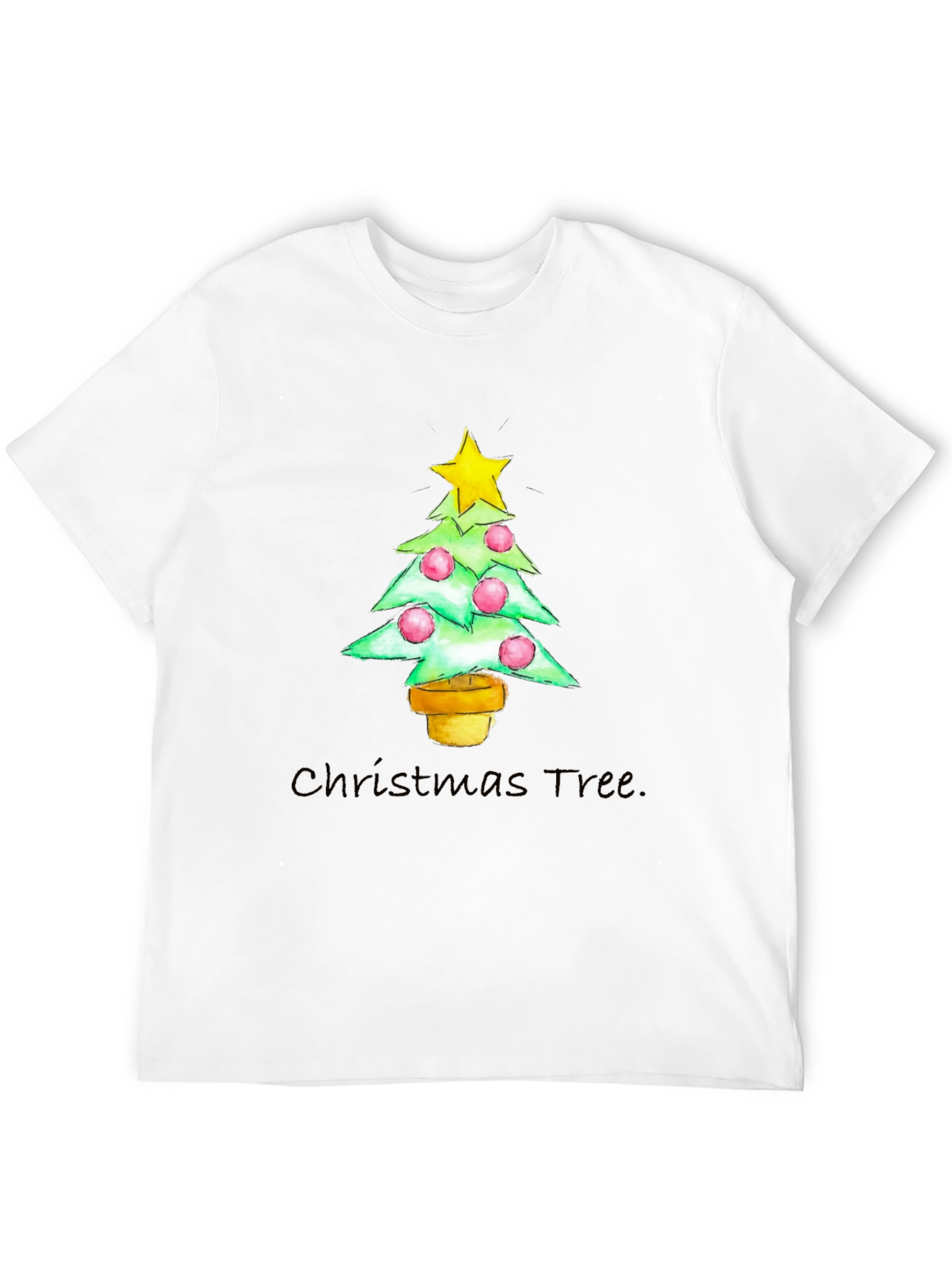Camiseta Navideña Árbol con Estrella