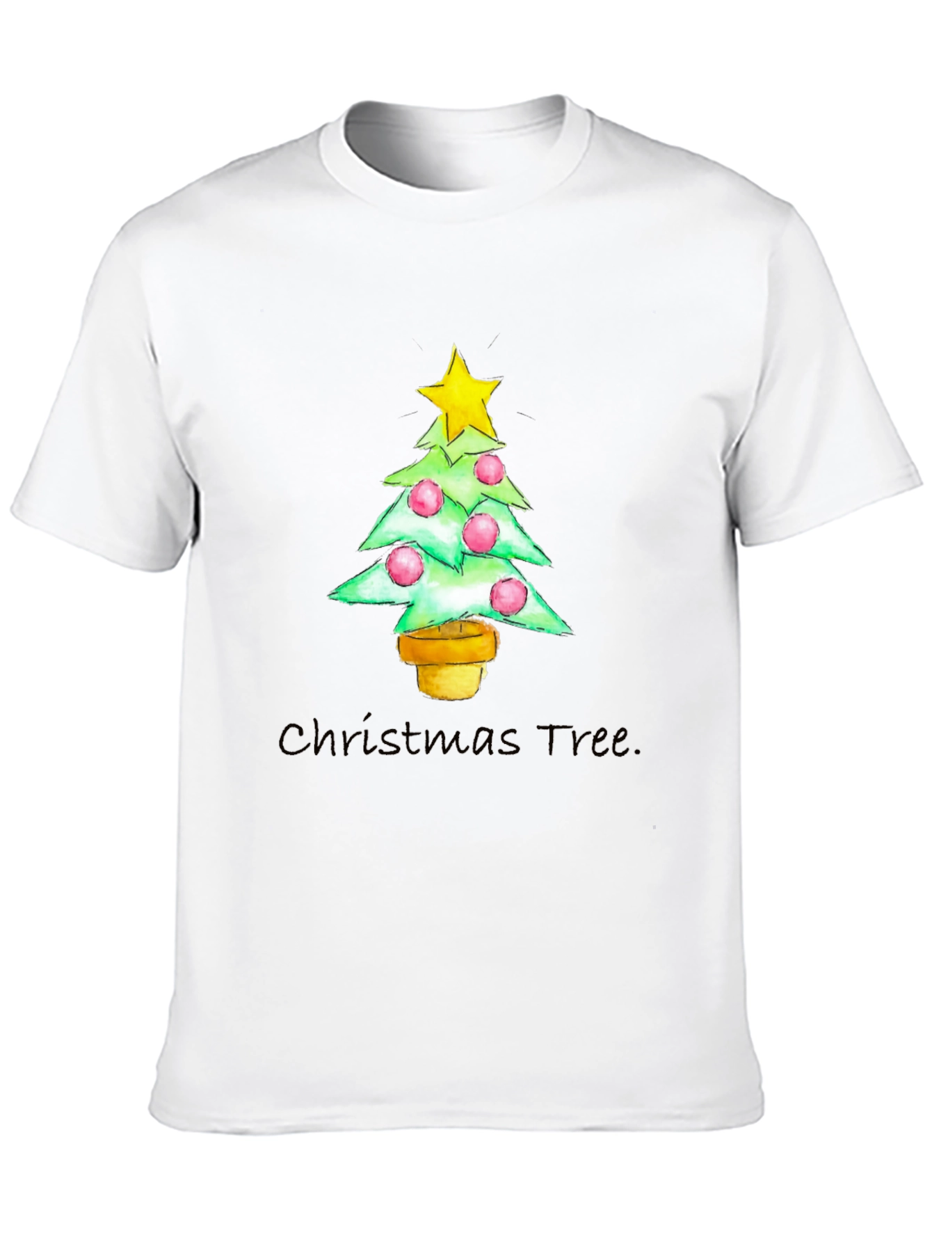 Camiseta Navideña Árbol con Estrella