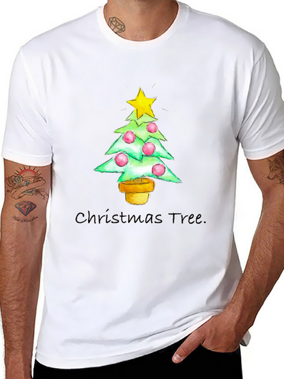 Camiseta Navideña Árbol con Estrella