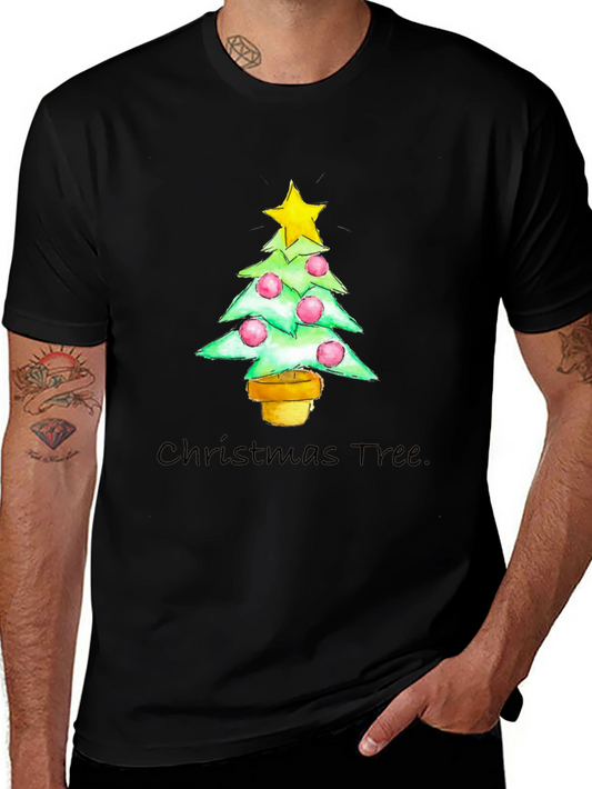 Camiseta Navideña Árbol con Estrella