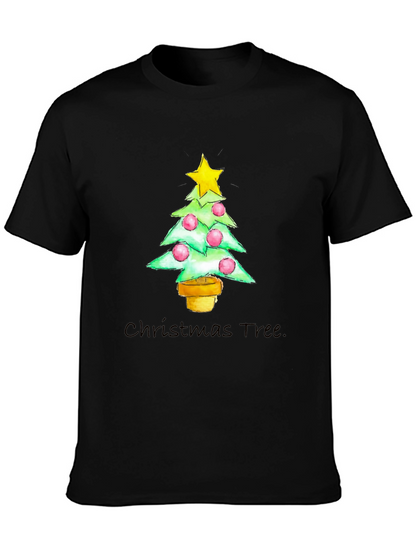 Camiseta Navideña Árbol con Estrella