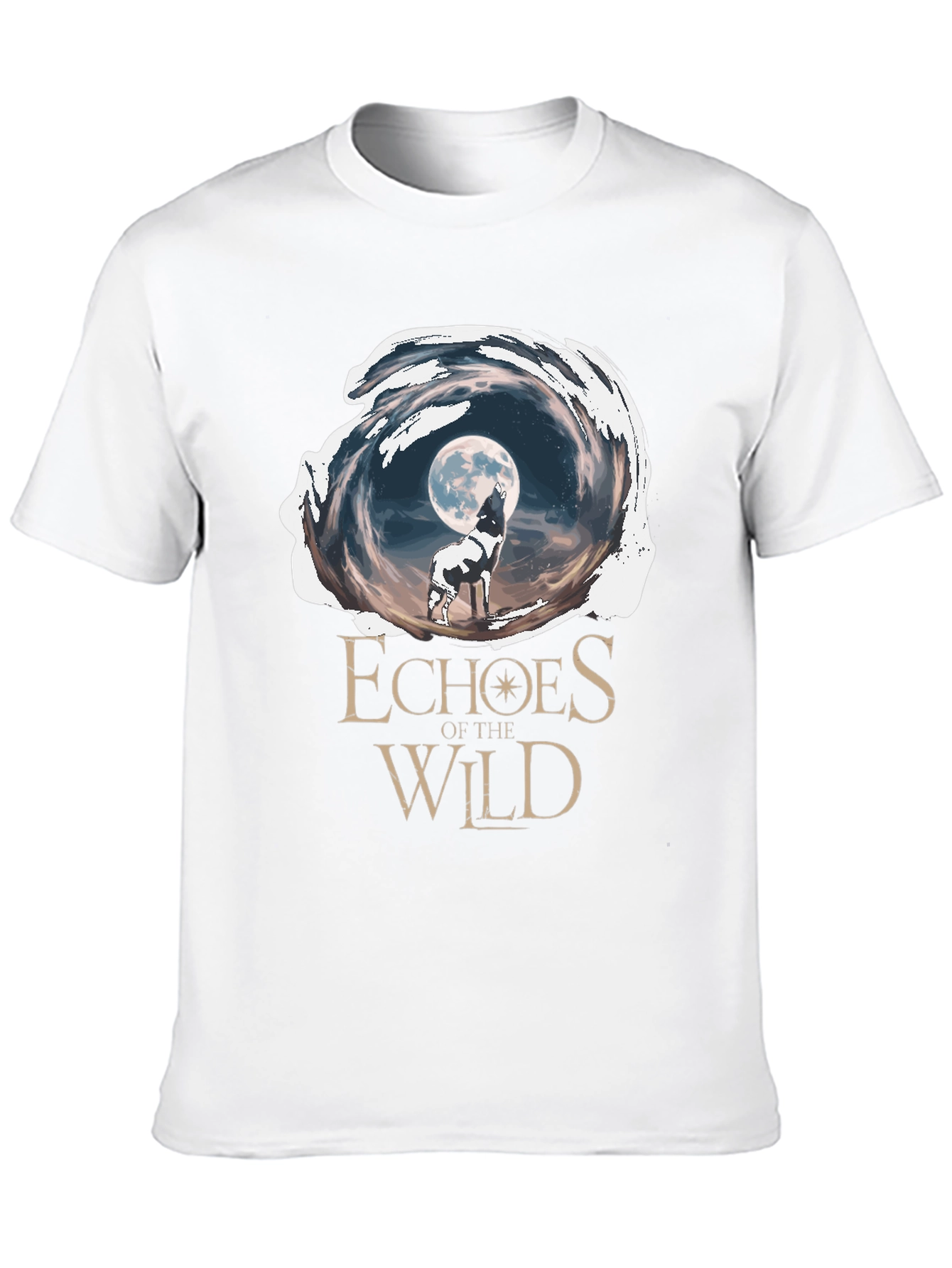 Camiseta Negra Ecos de la Naturaleza Salvaje