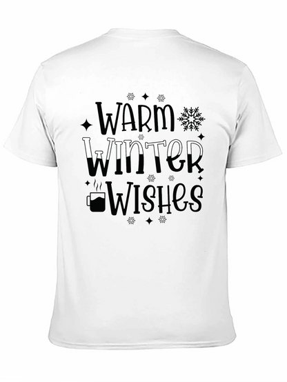 Camiseta Negra Cálidos Deseos de Invierno