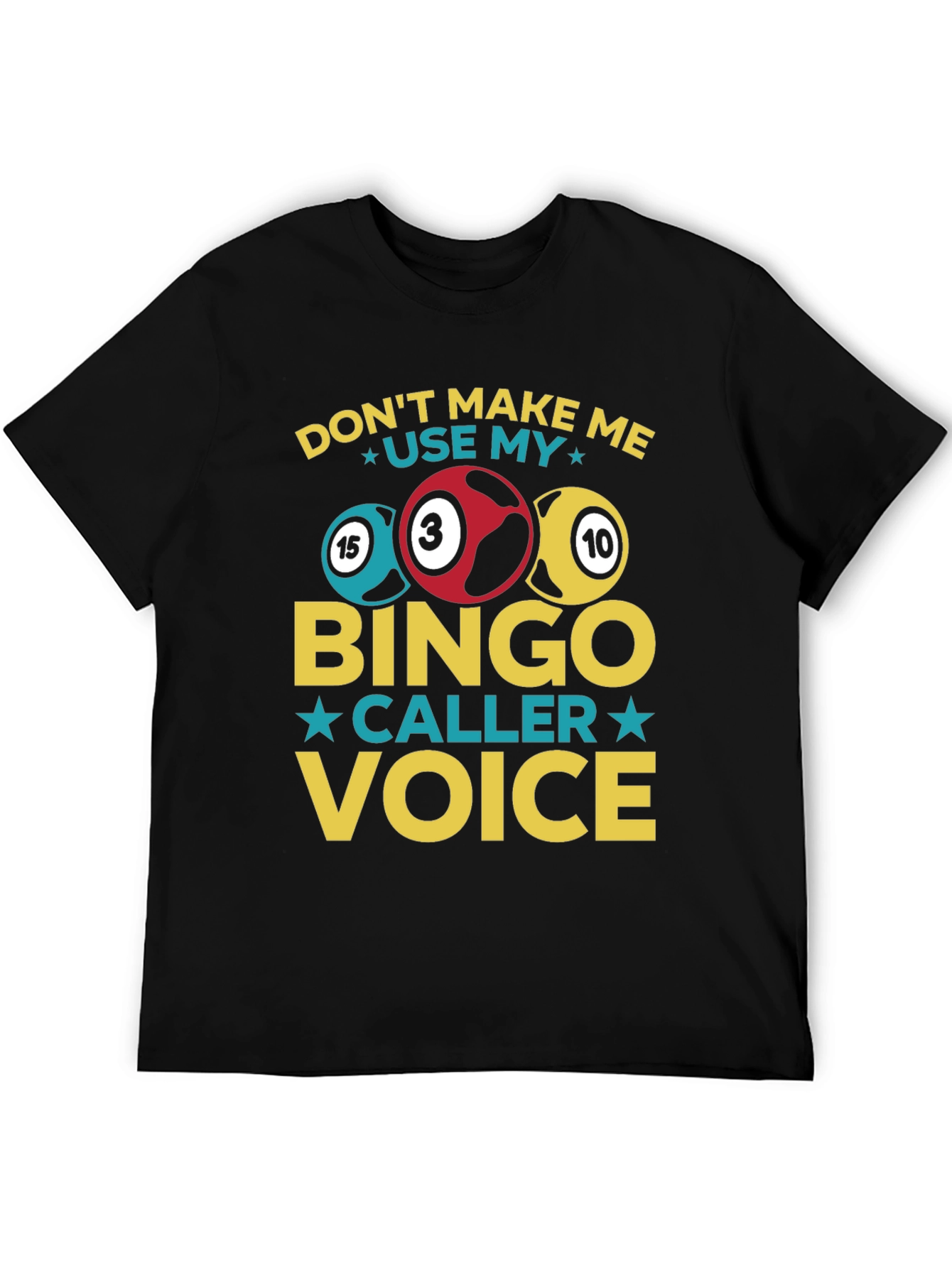 Camiseta Bingo Caller Voice Divertida