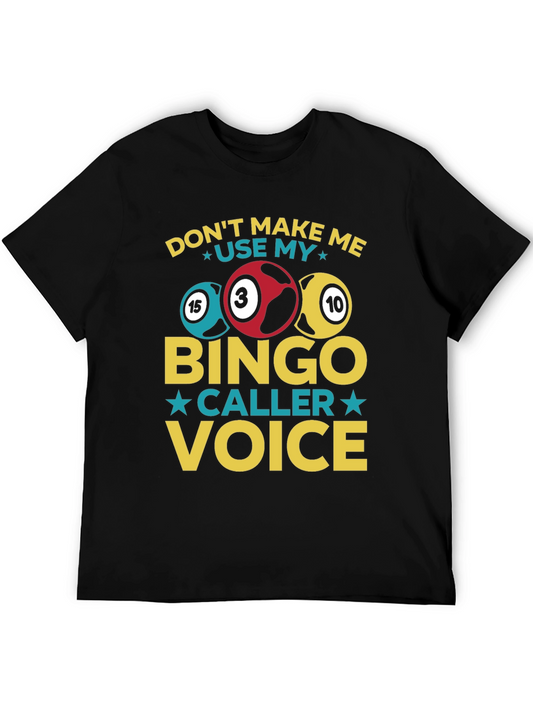 Camiseta Bingo Caller Voice Divertida