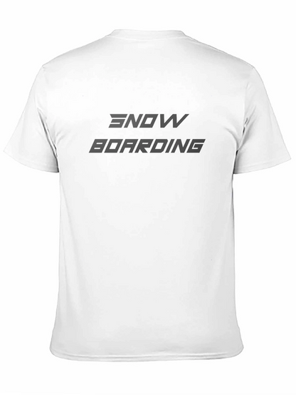 Camiseta Negra Snowboarding - Estilo Casual