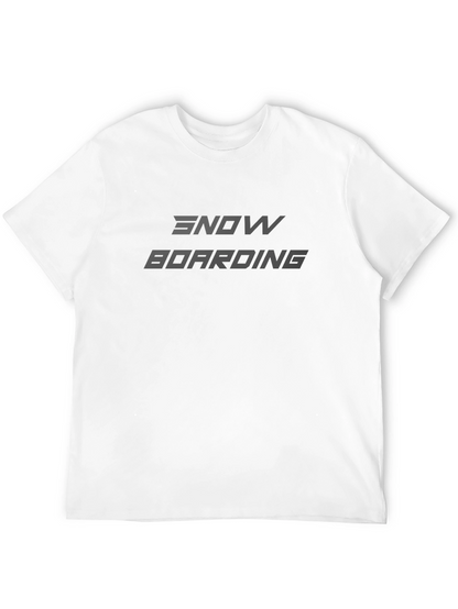 Camiseta Negra Snowboarding - Estilo Casual
