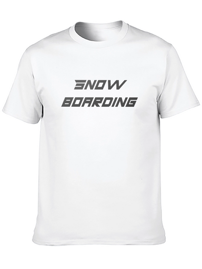Camiseta Negra Snowboarding - Estilo Casual