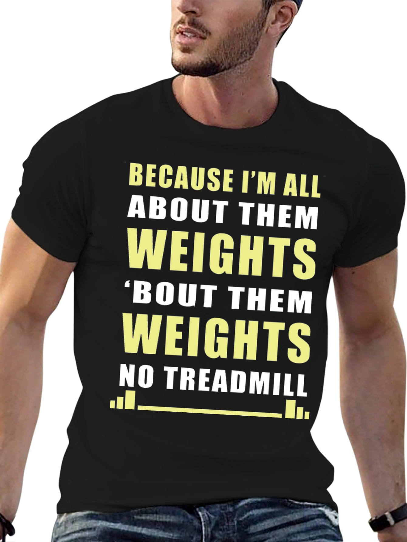 Camiseta Gym Weights Divertida