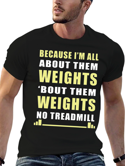 Camiseta Gym Weights Divertida