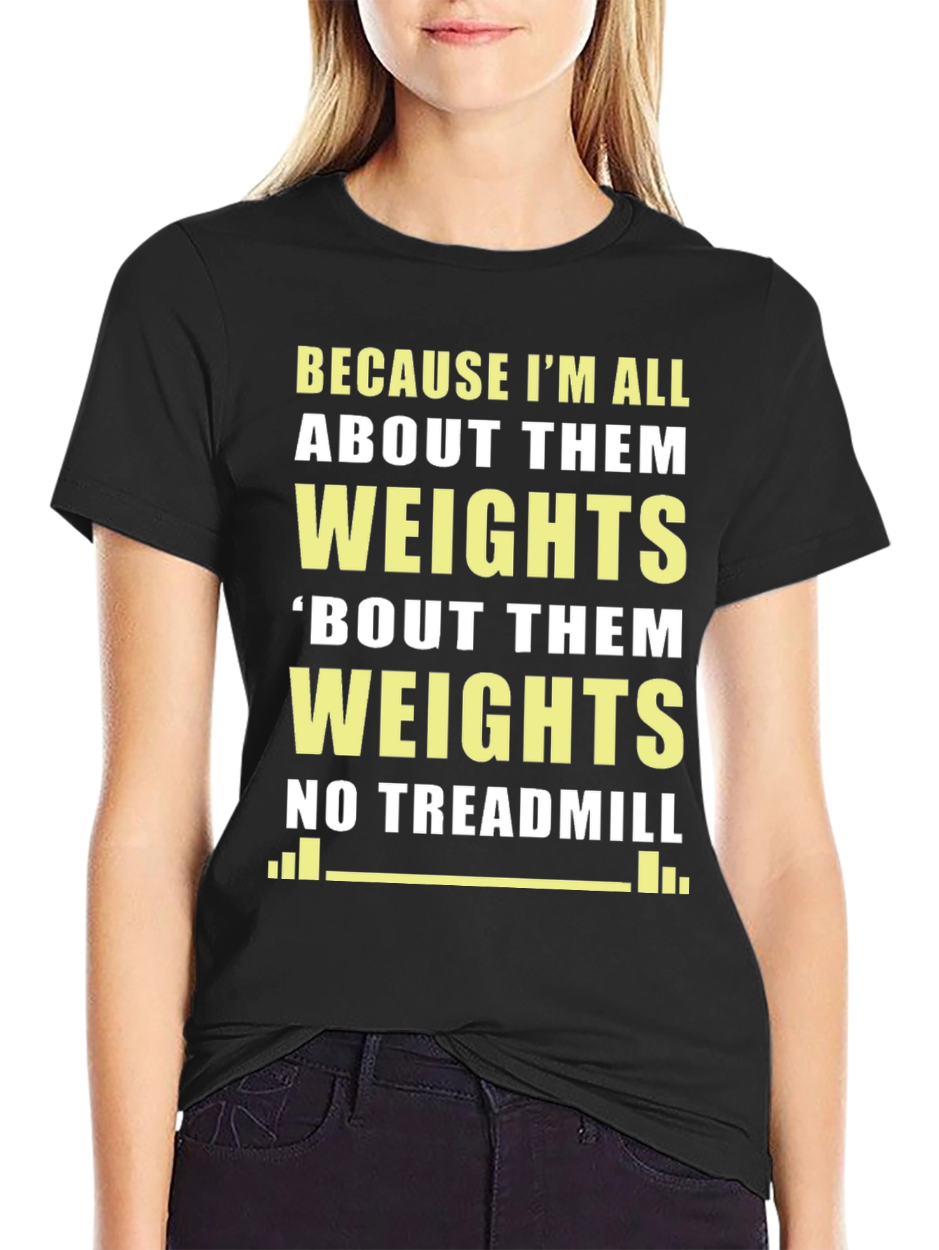 Camiseta Gym Weights Divertida