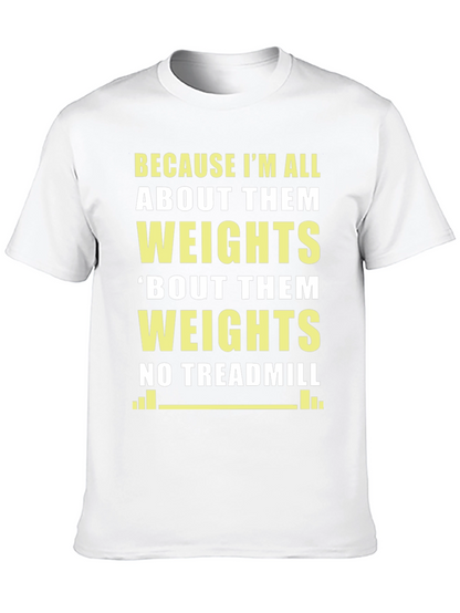 Camiseta Gym Weights Divertida