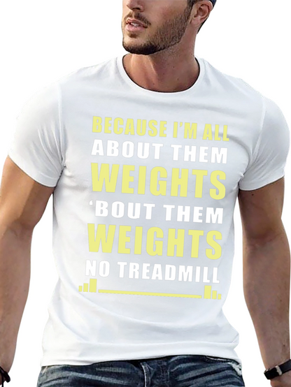 Camiseta Gym Weights Divertida