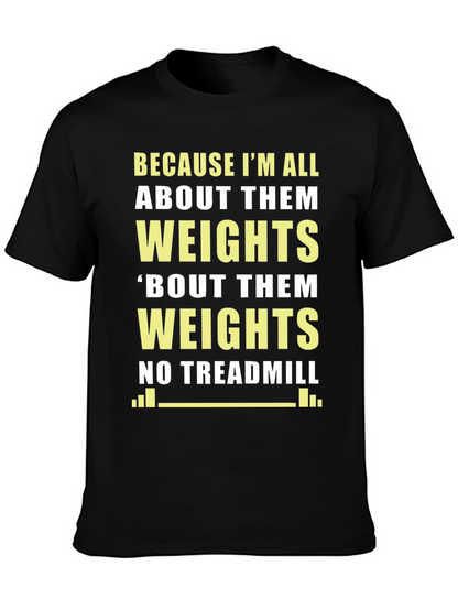 Camiseta Gym Weights Divertida