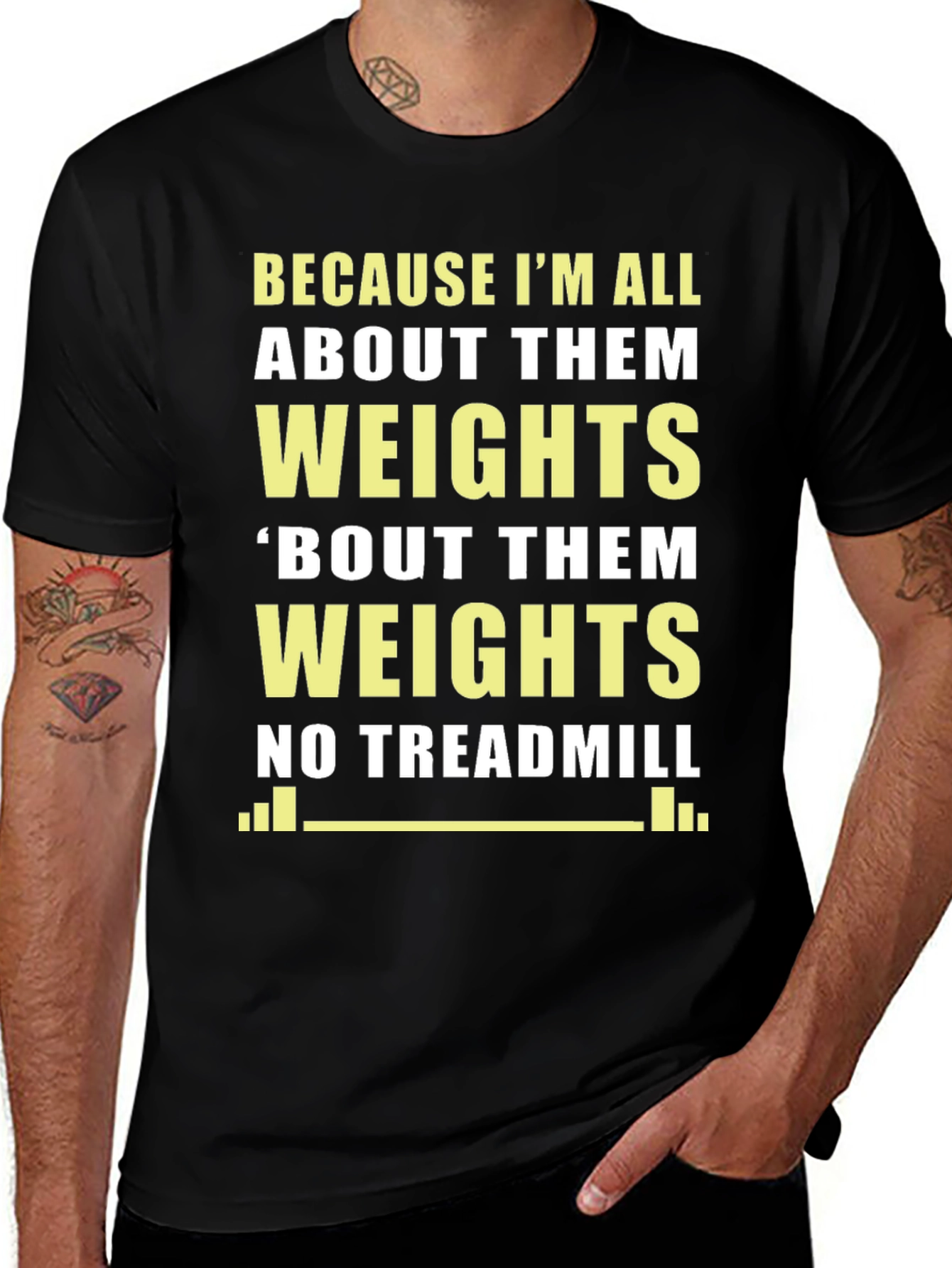 Camiseta Gym Weights Divertida