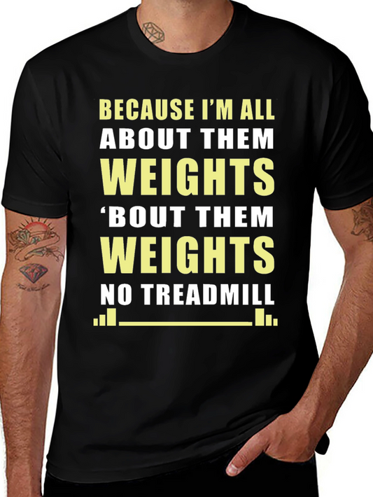 Camiseta Gym Weights Divertida