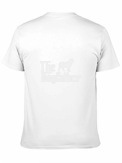 Camiseta Negra The Dogfather para Amantes de Perros
