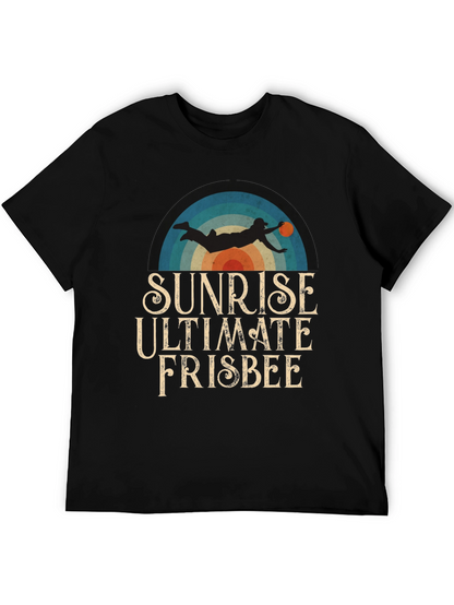 Camiseta Sunrise Ultimate Frisbee para Hombre - Estilo Retro