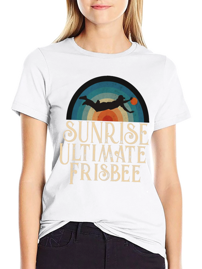 Camiseta Sunrise Ultimate Frisbee para Hombre - Estilo Retro