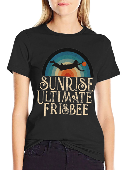 Camiseta Sunrise Ultimate Frisbee para Hombre - Estilo Retro