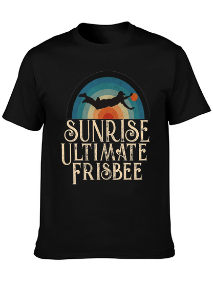 Camiseta Sunrise Ultimate Frisbee para Hombre - Estilo Retro