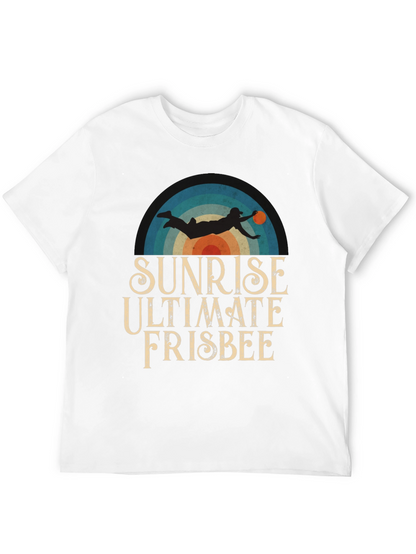 Camiseta Sunrise Ultimate Frisbee para Hombre - Estilo Retro