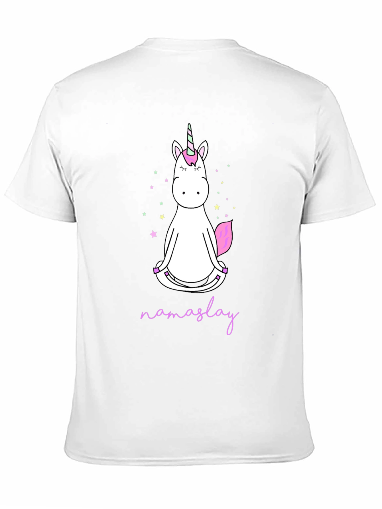Camiseta Negra Unicornio Namaslay Yoga Hombre