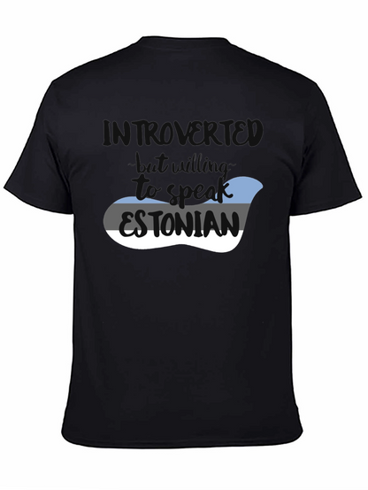 Camiseta Introvertido - Hablar Estonio