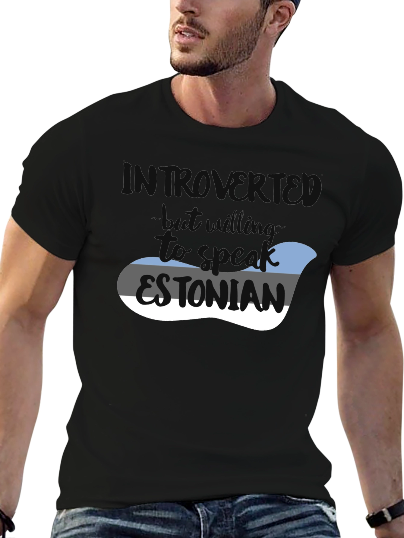 Camiseta Introvertido - Hablar Estonio