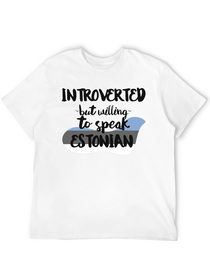 Camiseta Introvertido - Hablar Estonio