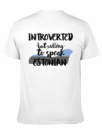 Camiseta Introvertido - Hablar Estonio