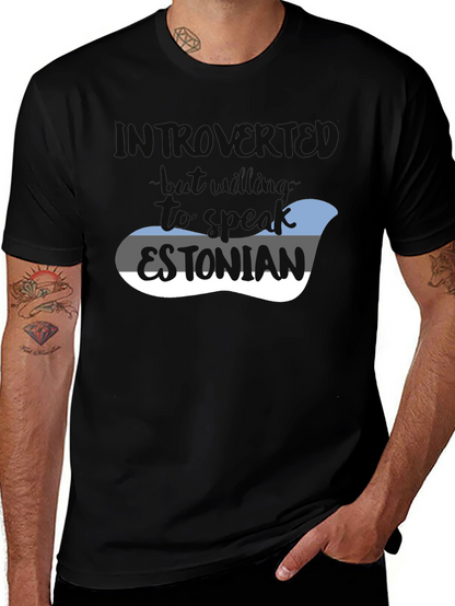 Camiseta Introvertido - Hablar Estonio
