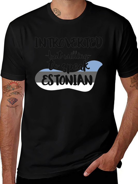 Camiseta Introvertido - Hablar Estonio