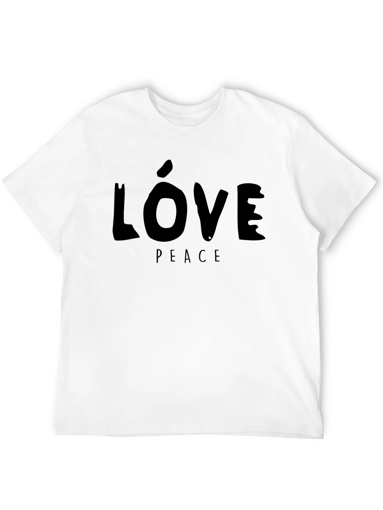 Camiseta Negra Amor y Paz