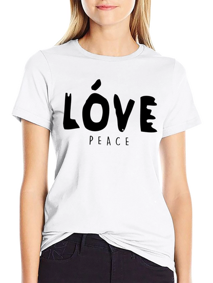 Camiseta Negra Amor y Paz
