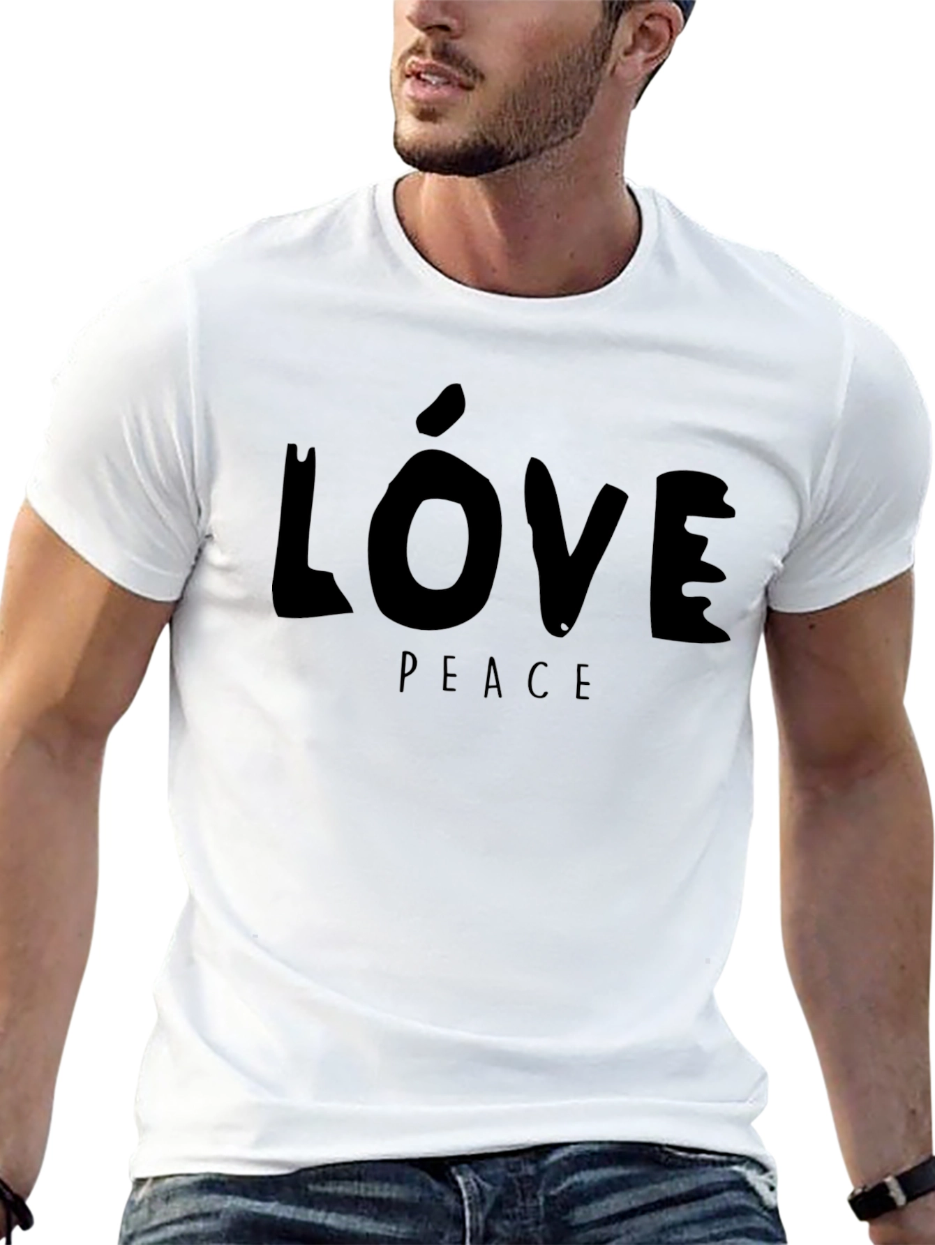 Camiseta Negra Amor y Paz