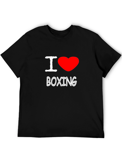 Camiseta Negra Amo el Boxeo