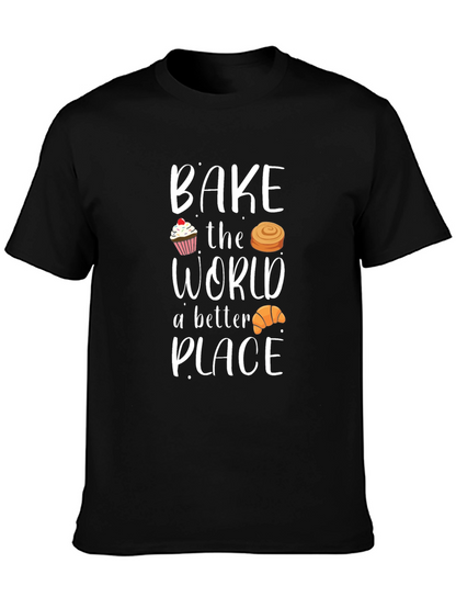 Camiseta Negra Bake the World a Better Place