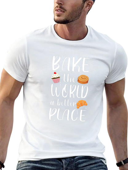 Camiseta Negra Bake the World a Better Place