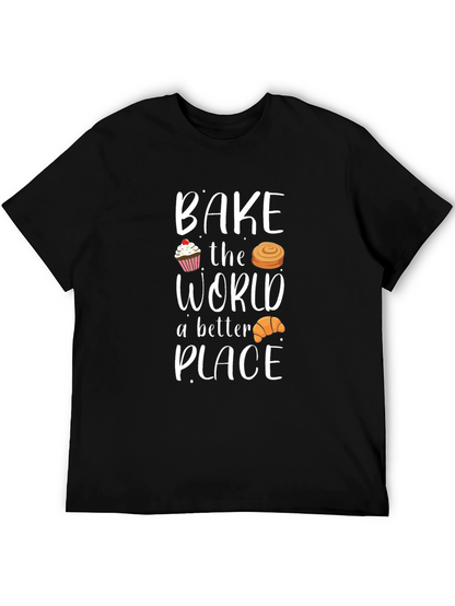 Camiseta Negra Bake the World a Better Place